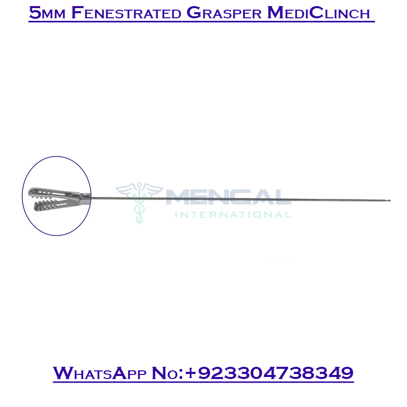 5mm Fenestrated Grasper MediClinch (20mm) Deluxe Modular Instruments