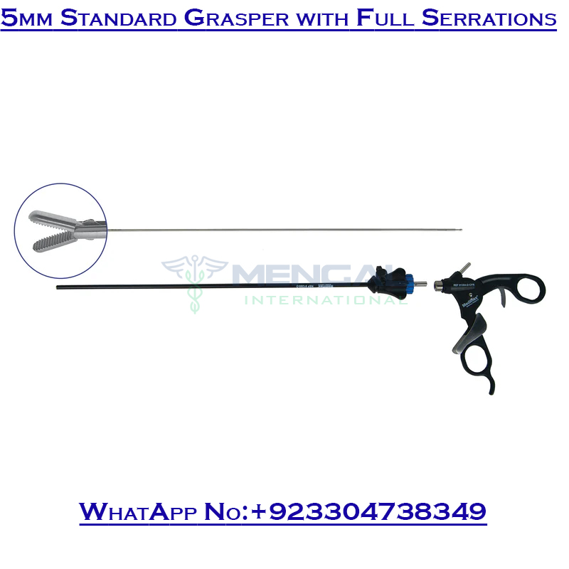 5mm Standard Grasper with Full Serrations Deluxe Modular Instruments