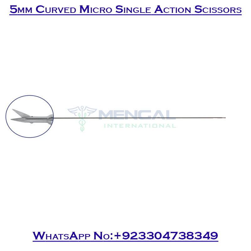 5mm Curved Micro Single Action Scissors Deluxe Modular Instruments