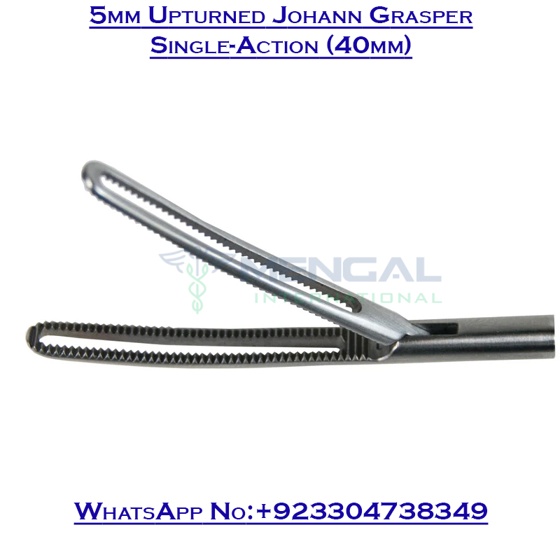 5mm Upturned Johann Grasper Single-Action (40mm) Deluxe Modular Instruments