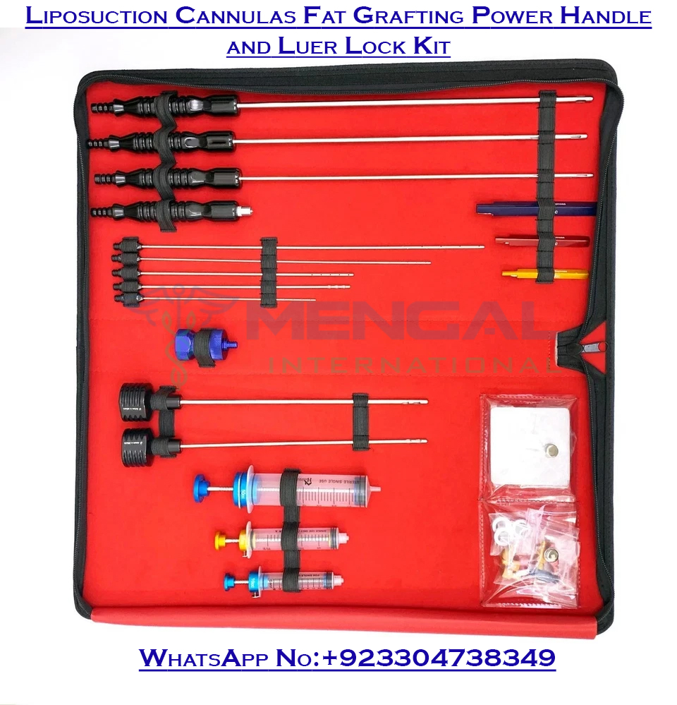 Liposuction Cannulas Fat Grafting Power Handle and Luer Lock Kit