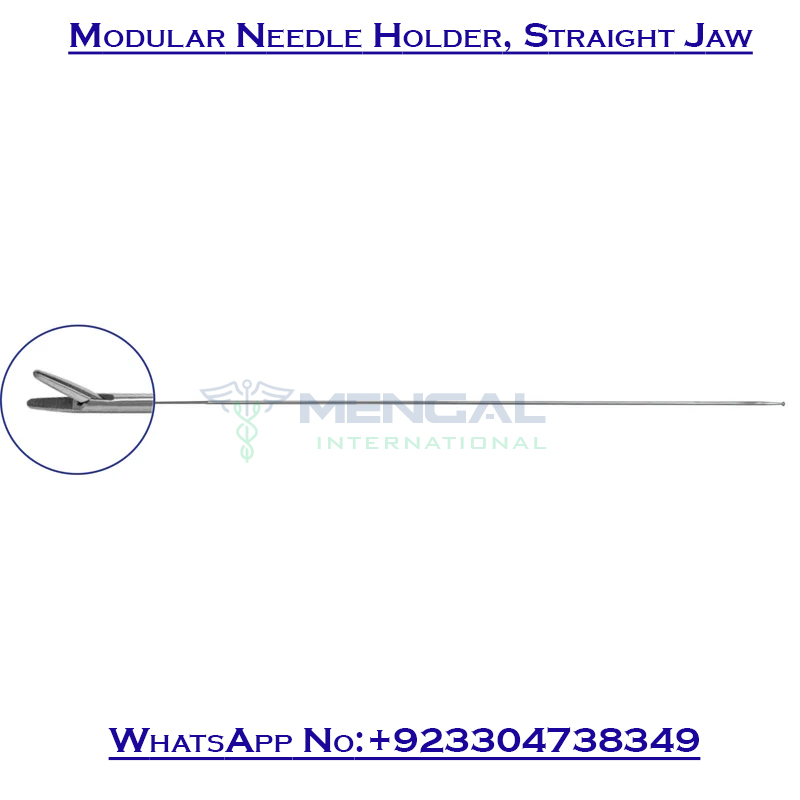 Laparoscopic Modular Needle Holder, Straight Jaw