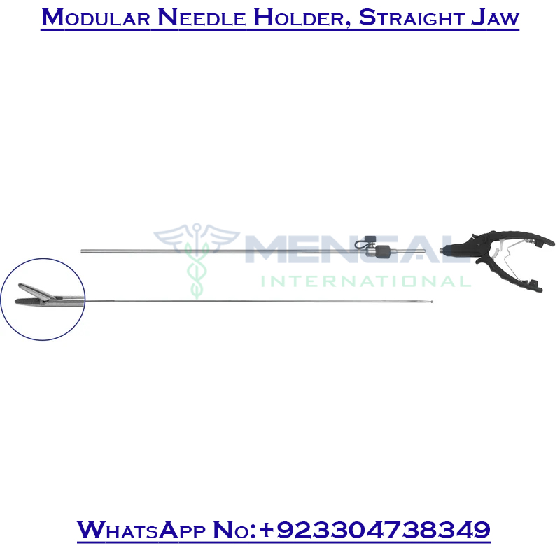 Laparoscopic Modular Needle Holder, Straight Jaw