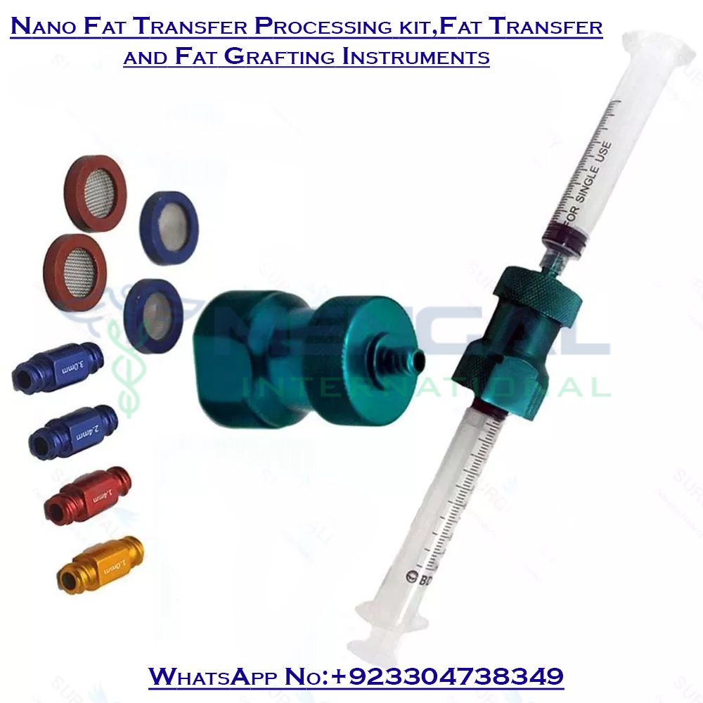 Nano Fat Transfer Processing kit,Fat Transfer and Fat Grafting Instruments Plastic Surgery Instruments