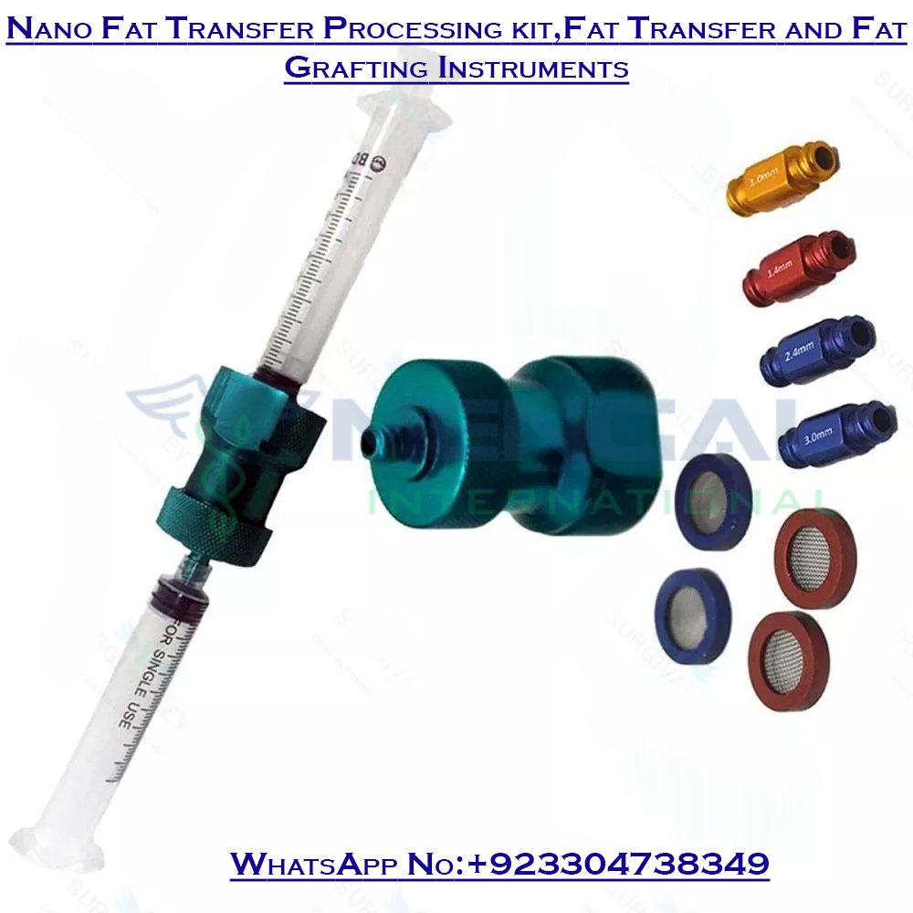 Nano Fat Transfer Processing kit,Fat Transfer and Fat Grafting Instruments Plastic Surgery Instruments
