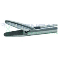 Laparoscopic Needle Holder with Axial Handle and Flush Port, Straight Jaw
