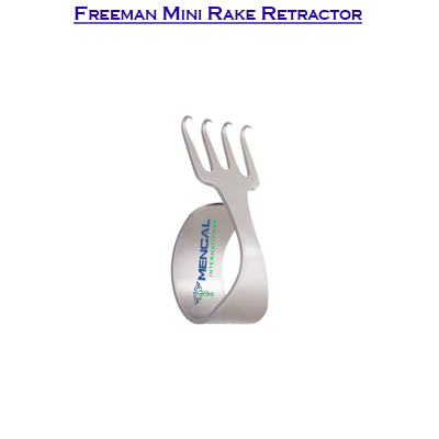 Freeman Mini Rake Retractor plastic surgery instruments