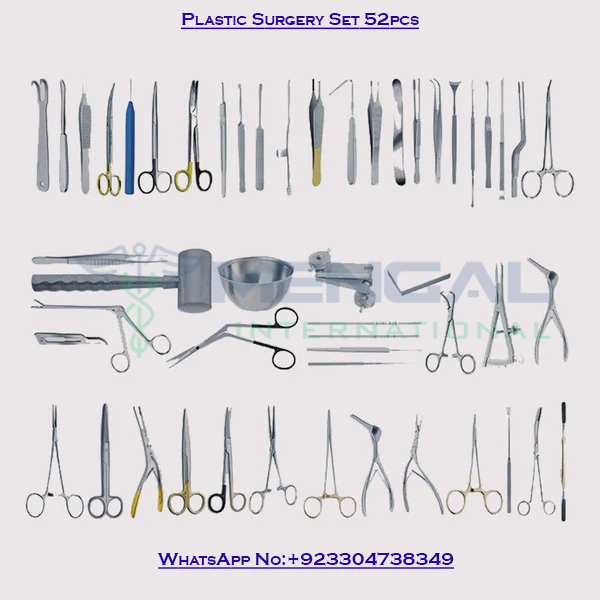 Plastic Surgery Instruments Set – 52 Pcs | Premium Stainless Steel Surgical Kit