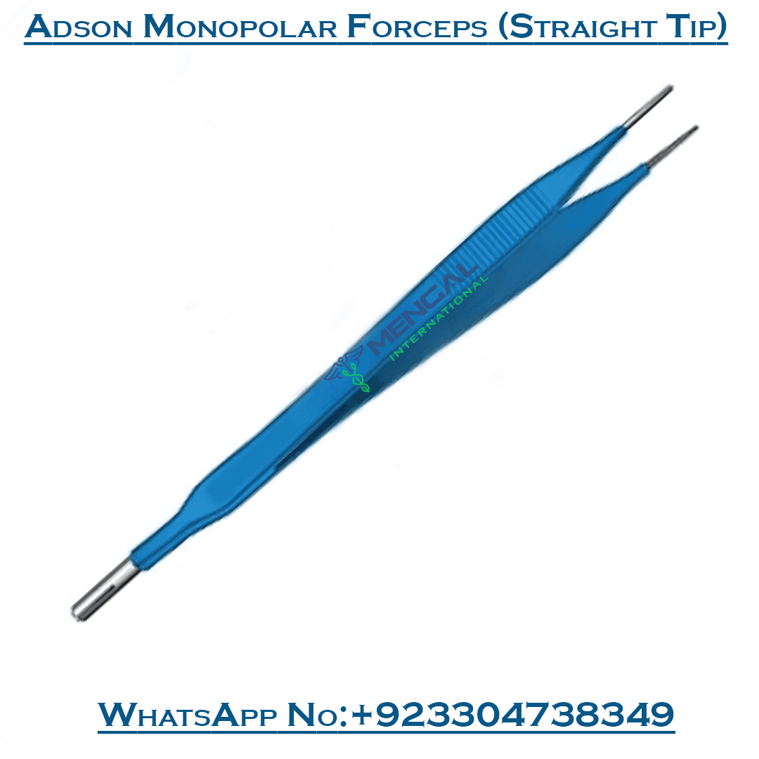 Adson Monopolar Forceps (Straight Tip) Electrosurgery Instruments
