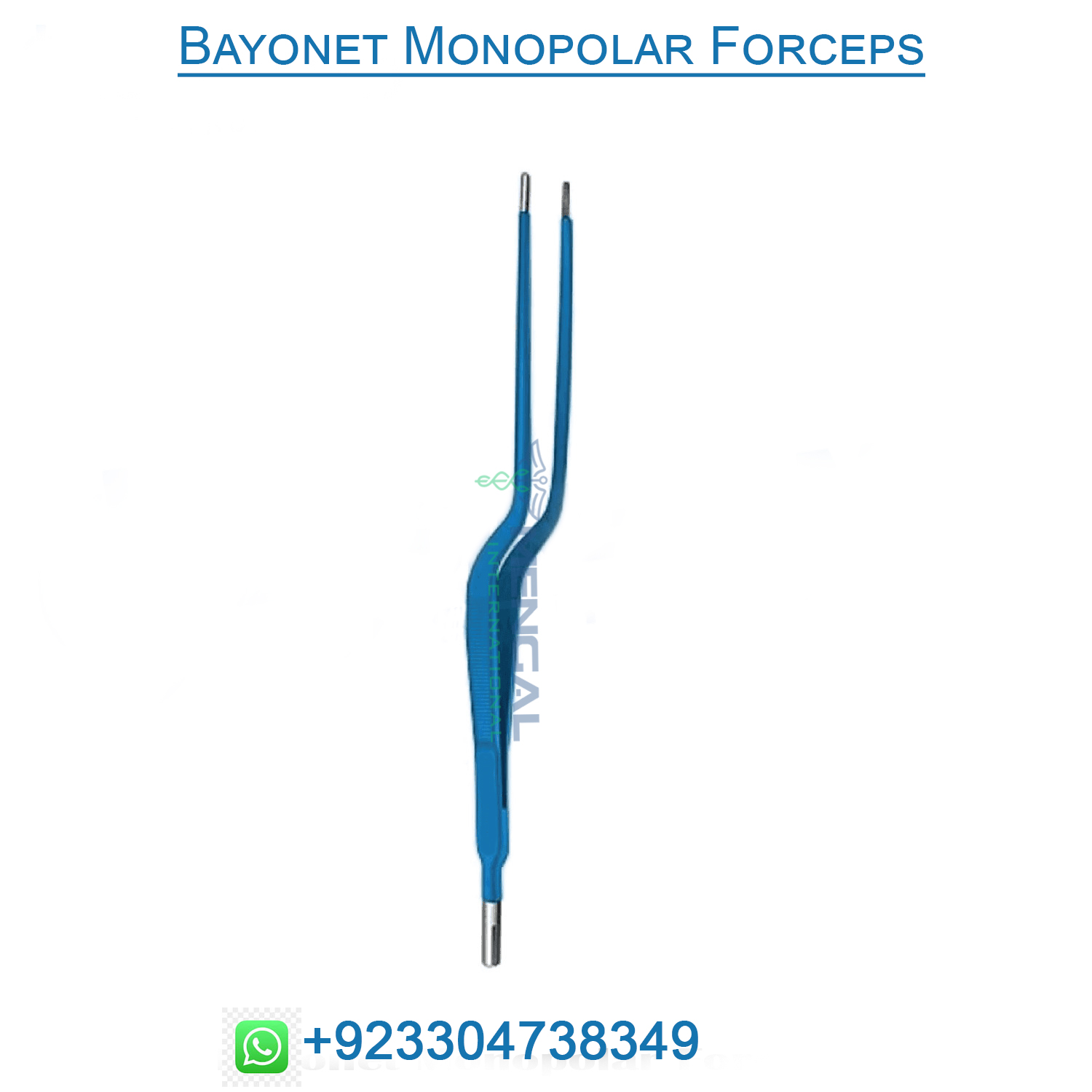 Bayonet Monopolar Forceps Electrosurgery Instruments