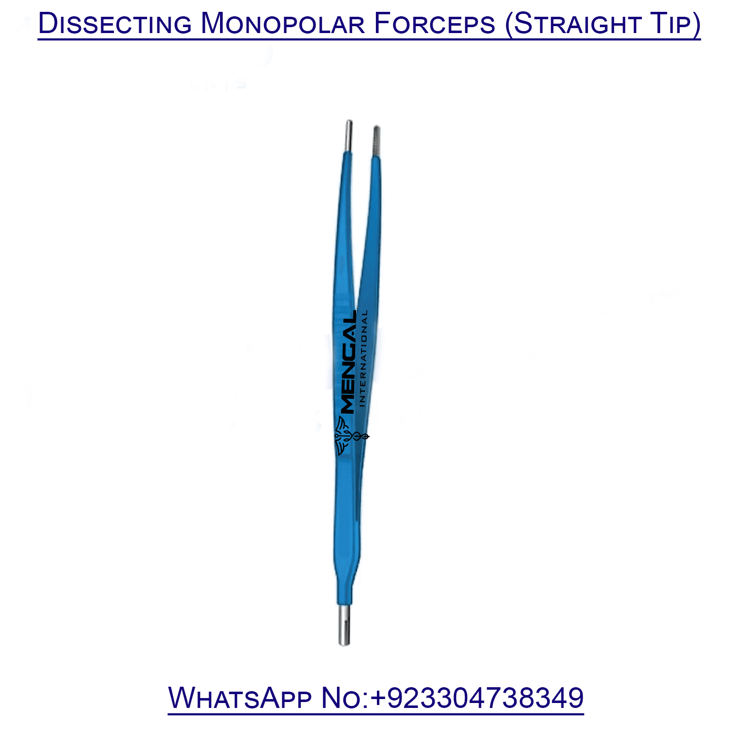 Dissecting Monopolar Forceps (Straight Tip) Electrosurgery Instruments