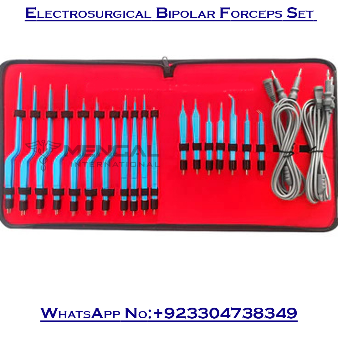 Electrosurgical Bipolar Forceps Set of 20 Pieces
