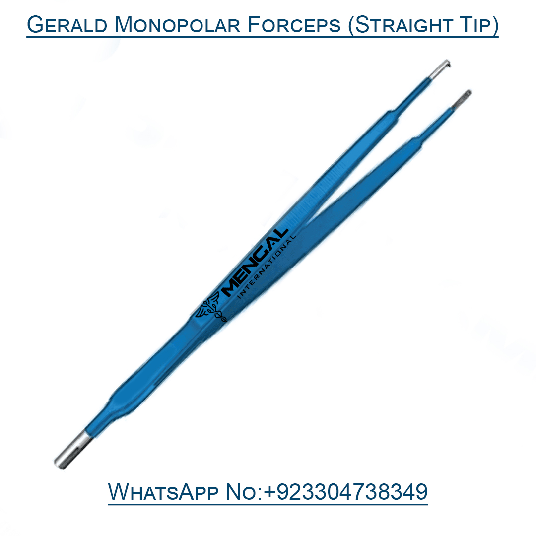 Gerald Monopolar Forceps Straight Tip Electrosurgery Instruments