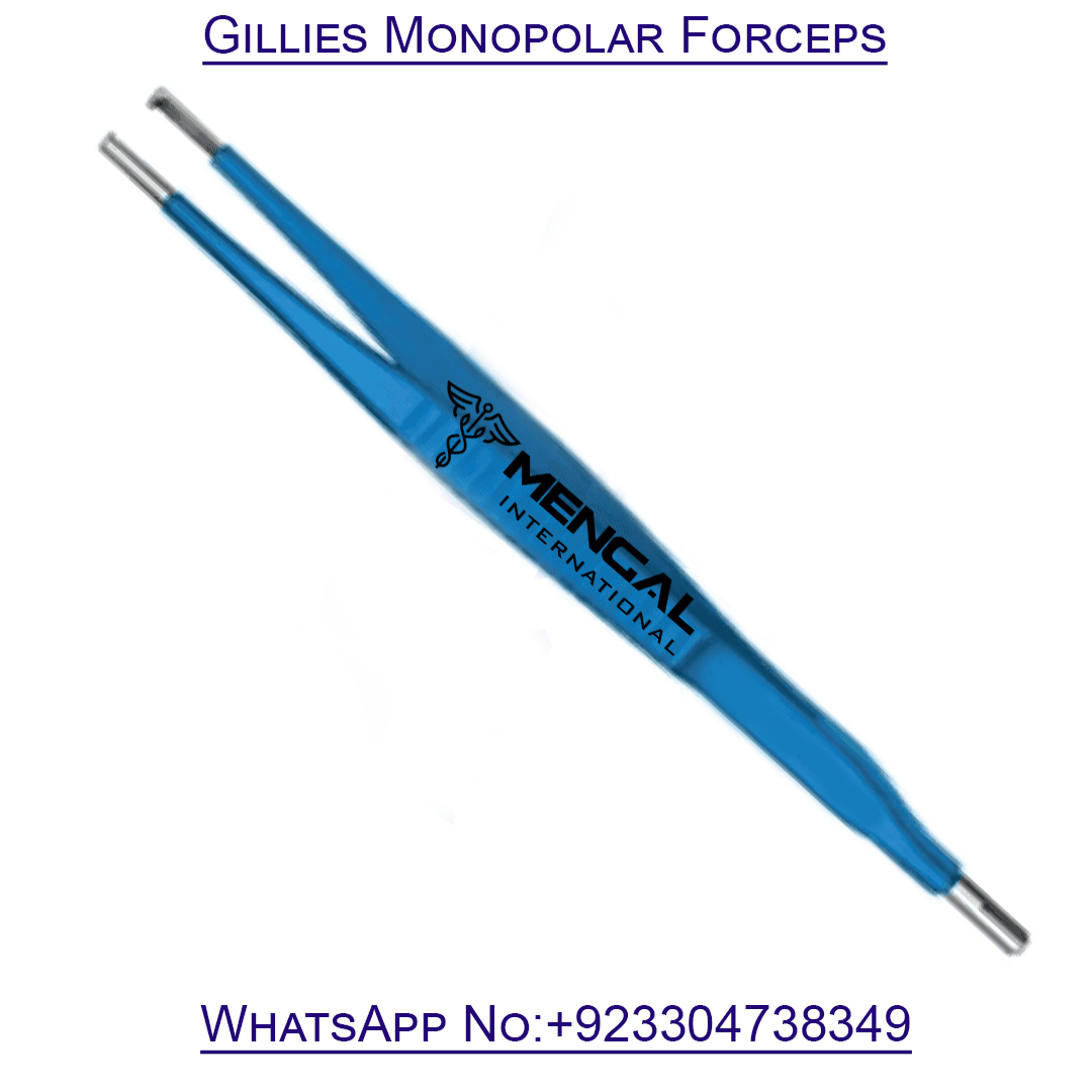 Gillies Monopolar Forceps (Straight Tip) Electrosurgery Instruments