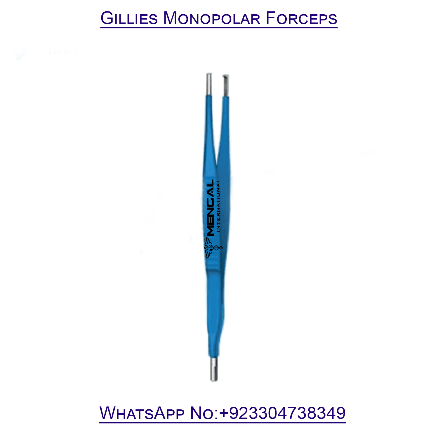 Gillies Monopolar Forceps (Straight Tip) Electrosurgery Instruments
