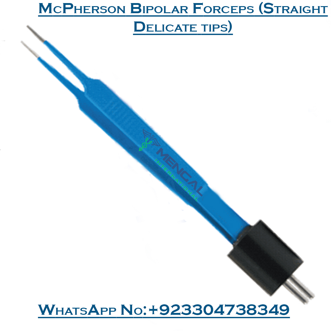 McPherson Bipolar Forceps (Straight Delicate tips) Electro surgery instruments