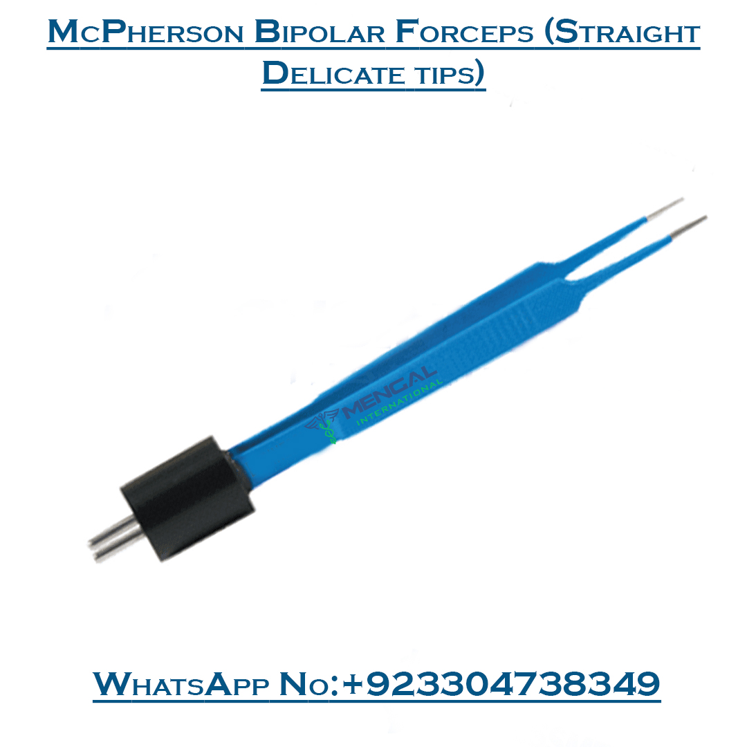 McPherson Bipolar Forceps (Straight Delicate tips) Electro surgery instruments