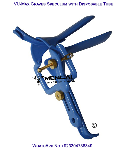VU-Max Graves Speculum with Disposable Tube Electrosurgical Gynecological Instruments