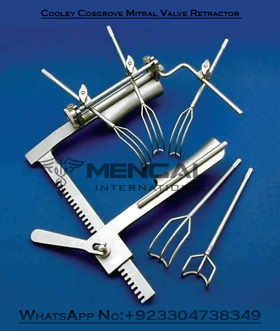 Cooley Cosgrove Mitral Valve Retractor Complete Set Cardiac Surgery Instrument