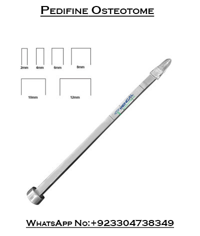 Pedifine Osteotome With Cap German Grade Surgical Orthopedic Instrument Stainless Steel Bone Chisel