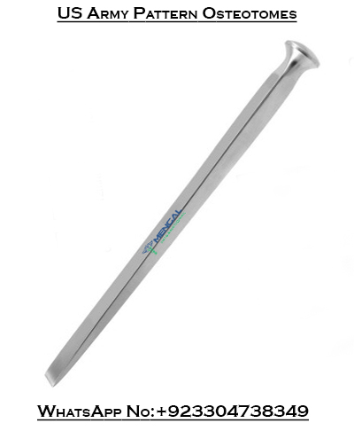 US Army Pattern Osteotomes German Grade Surgical Orthopedic Instruments Stainless Steel Bone Chisels