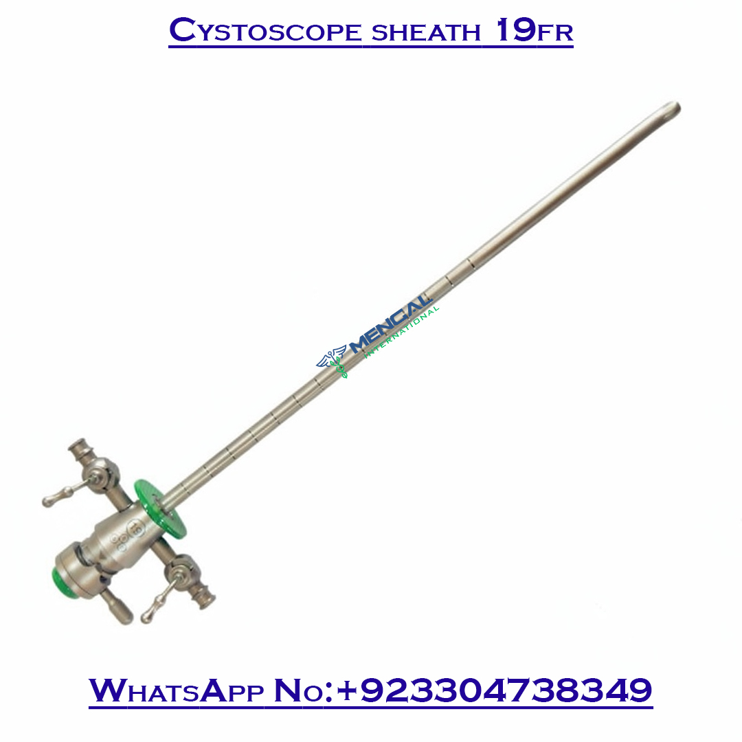 19Fr Cystoscope Sheath German Stainless Steel Urology Surgical Instrument